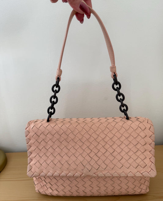 Bottega Veneta Olympia Intrecciato Leather Handbag