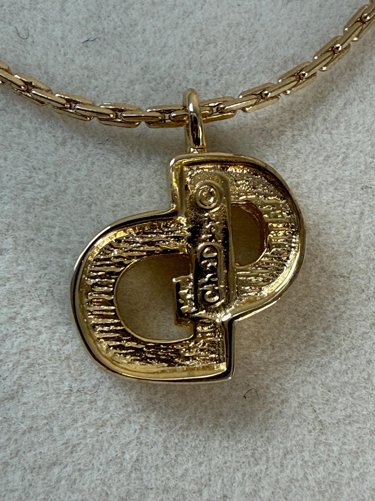 Christian Dior “CD" charm 7" bracelet