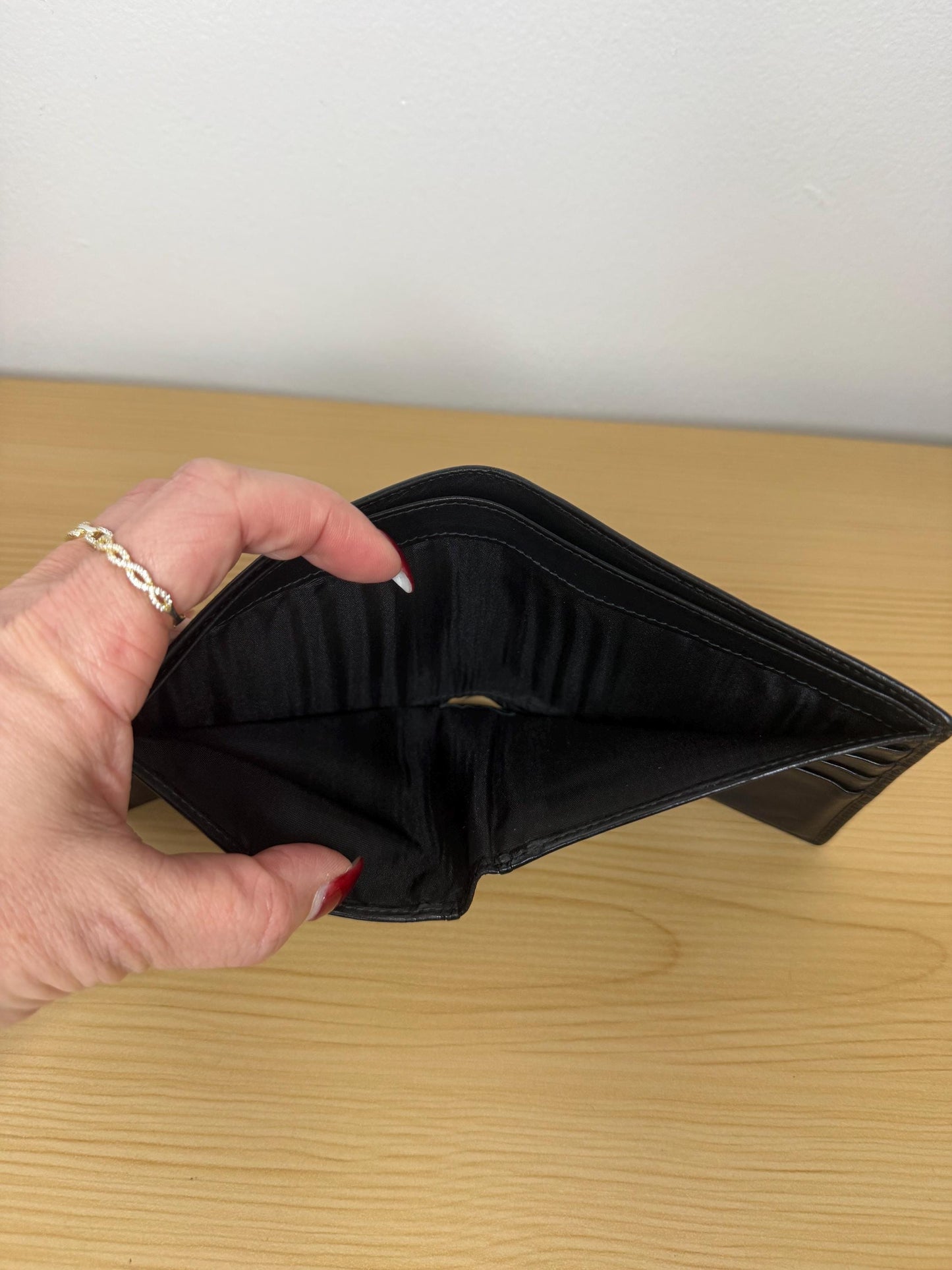 Loewe Mens Black Leather Wallet