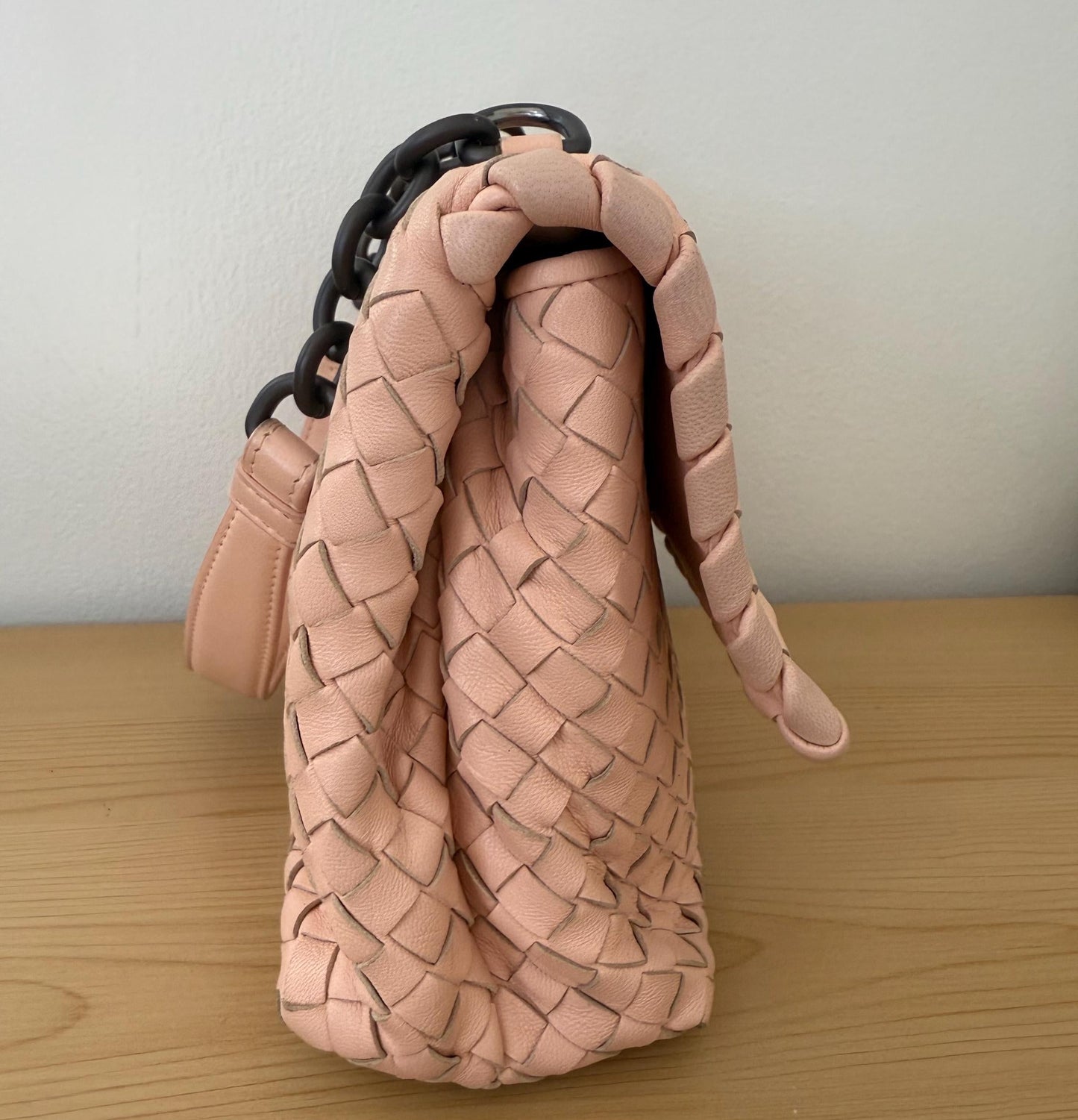 Bottega Veneta Olympia Intrecciato Leather Handbag