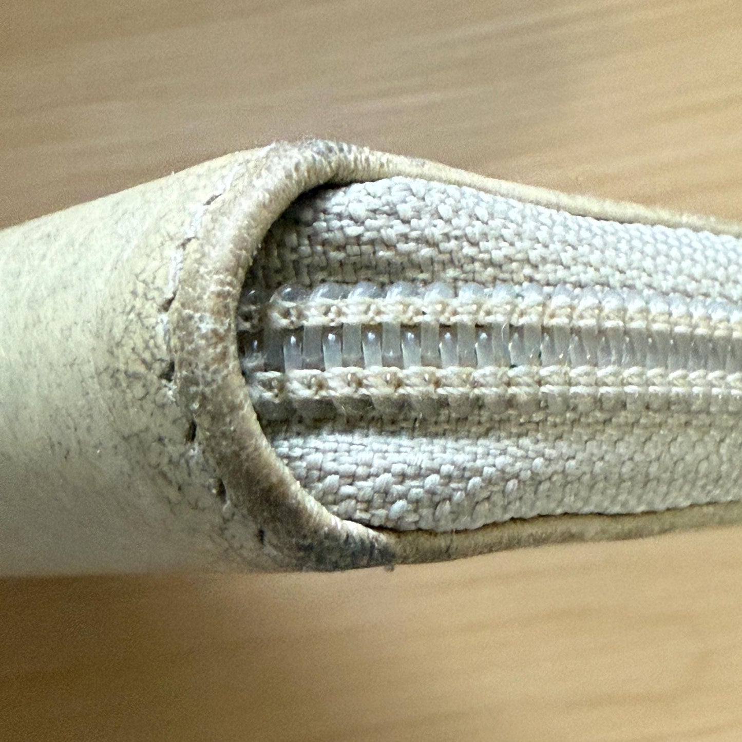 Chanel Metallic Champagne CC Zip- Around