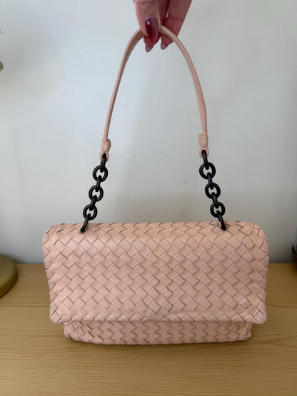 Bottega Veneta Olympia Intrecciato Leather Handbag