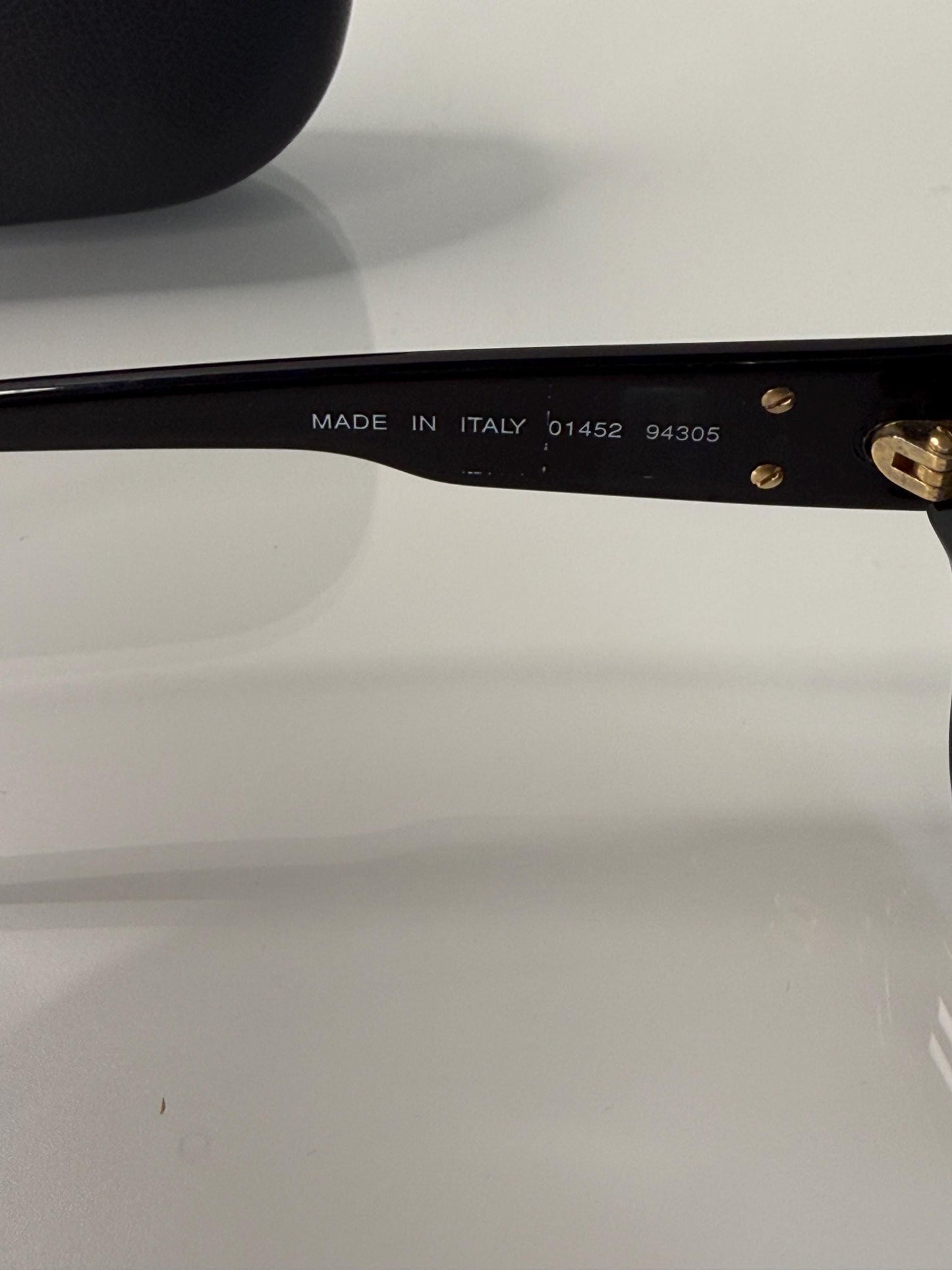 Chanel Vintage Black Sunglasses with interlocking CC Model 01452