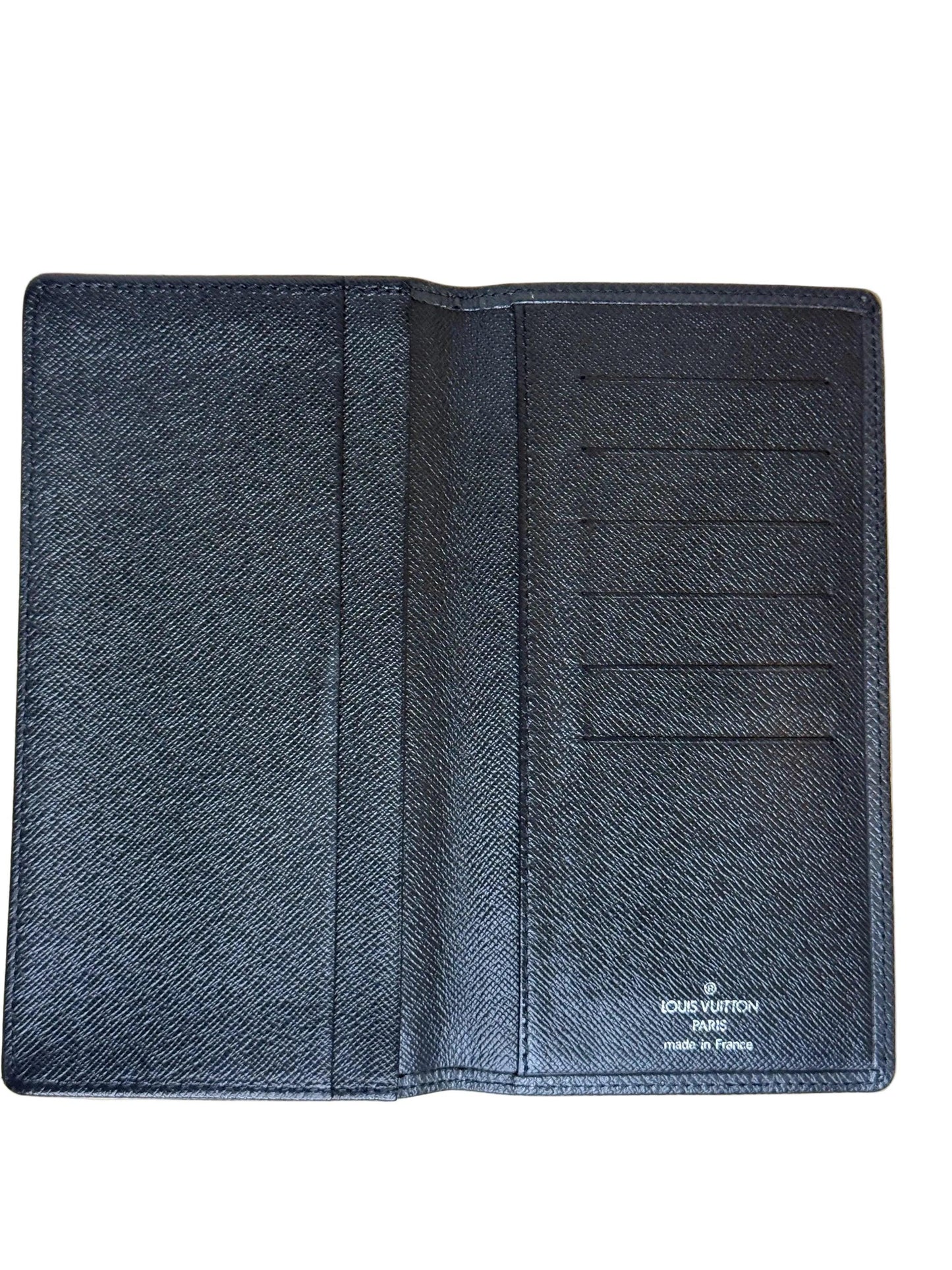 Louis Vuitton Black Brazza Leather Mens/Womens Wallet
