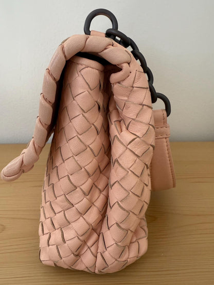 Bottega Veneta Olympia Intrecciato Leather Handbag