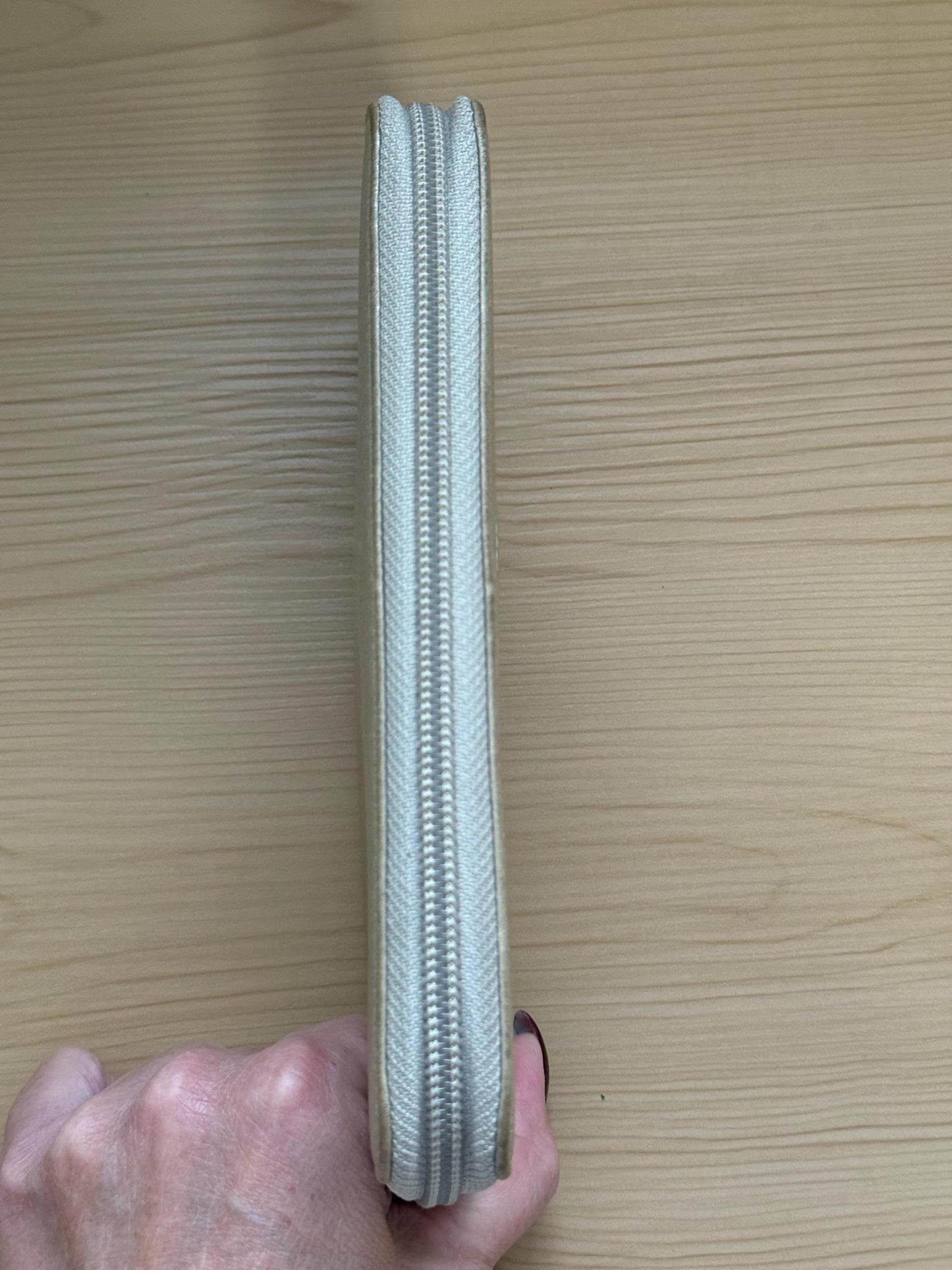 Chanel Metallic Champagne CC Zip- Around