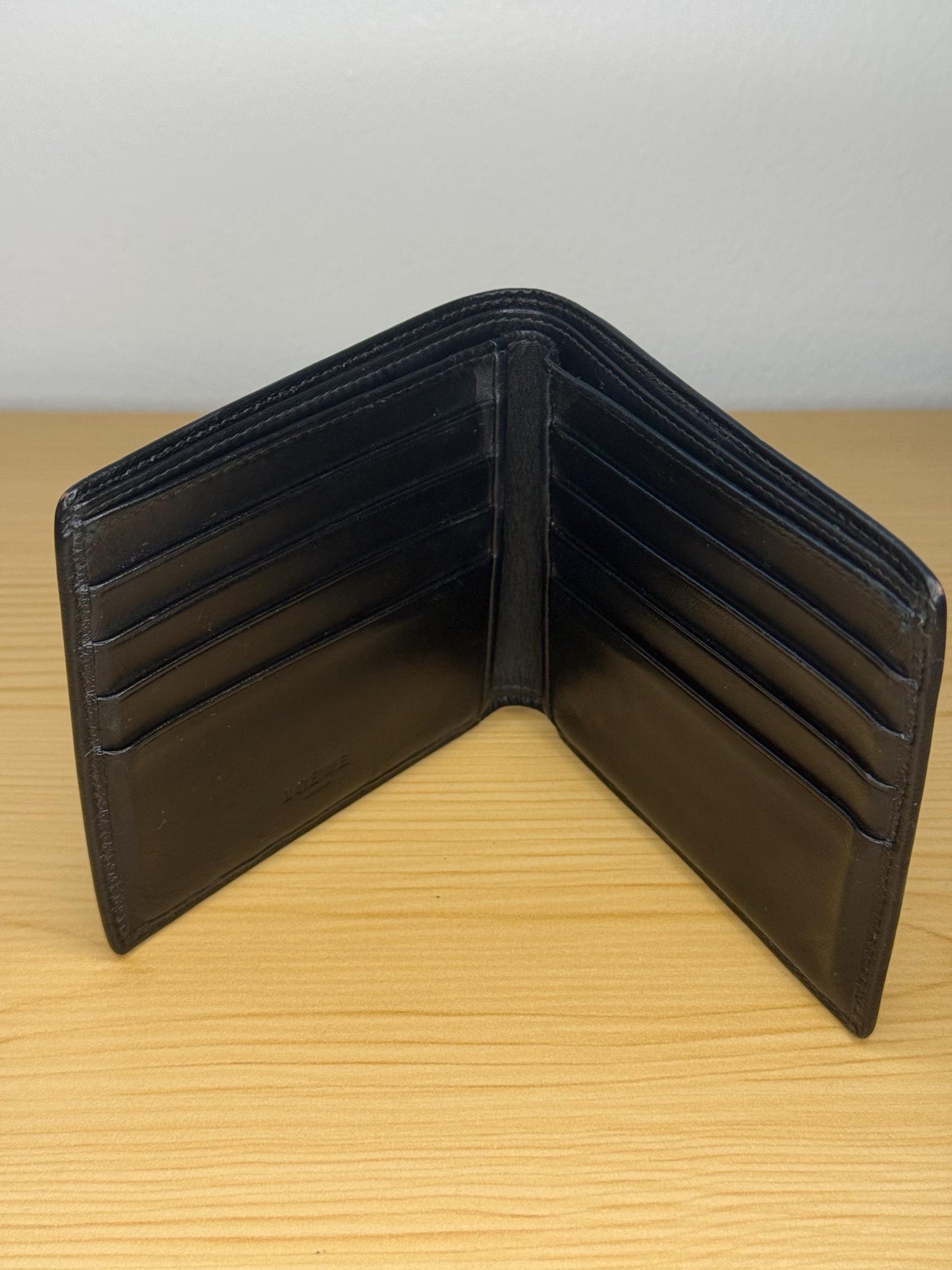 Loewe Mens Black Leather Wallet