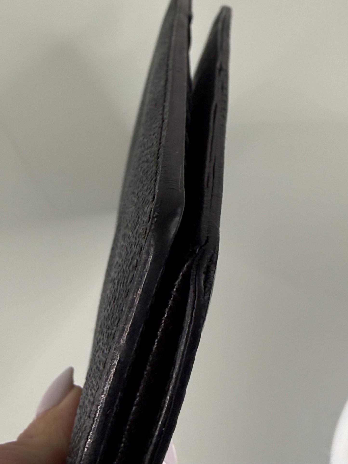 Louis Vuitton Damier Graphite Long Bi fold Mens wallet