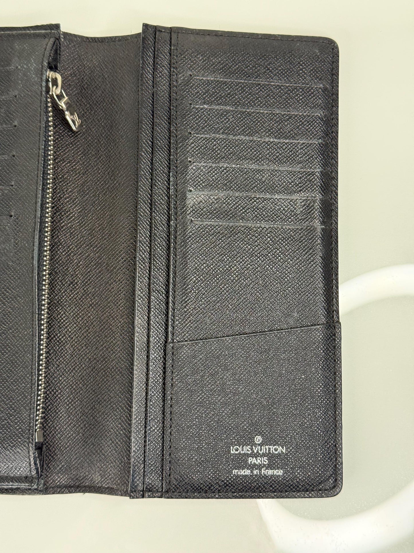 Louis Vuitton Damier Graphite Long Bi fold Mens wallet